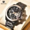 Hafta Bazar by Benyar-5201 Classic Chronograph Elite Series wristwatch with a sleek black dial and stainless steel strap, featuring chronograph subdials and a modern, elegant design.