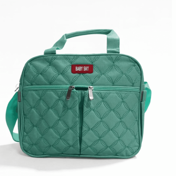 Hafta Bazaar by “Baby Sky premium quilted baby bag with soft padded design and spacious compartments for baby essentials.”