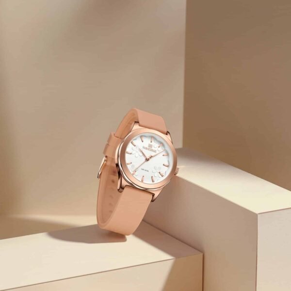 Naviforce NF 5051 PureFemme women’s wristwatch with silicone strap and elegant dial design