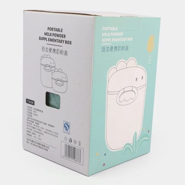 Hafta Bazaar by “Cute dinosaur-themed milk container for hygienic storage of baby formula and snacks.”