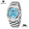 Silver & Light Blue