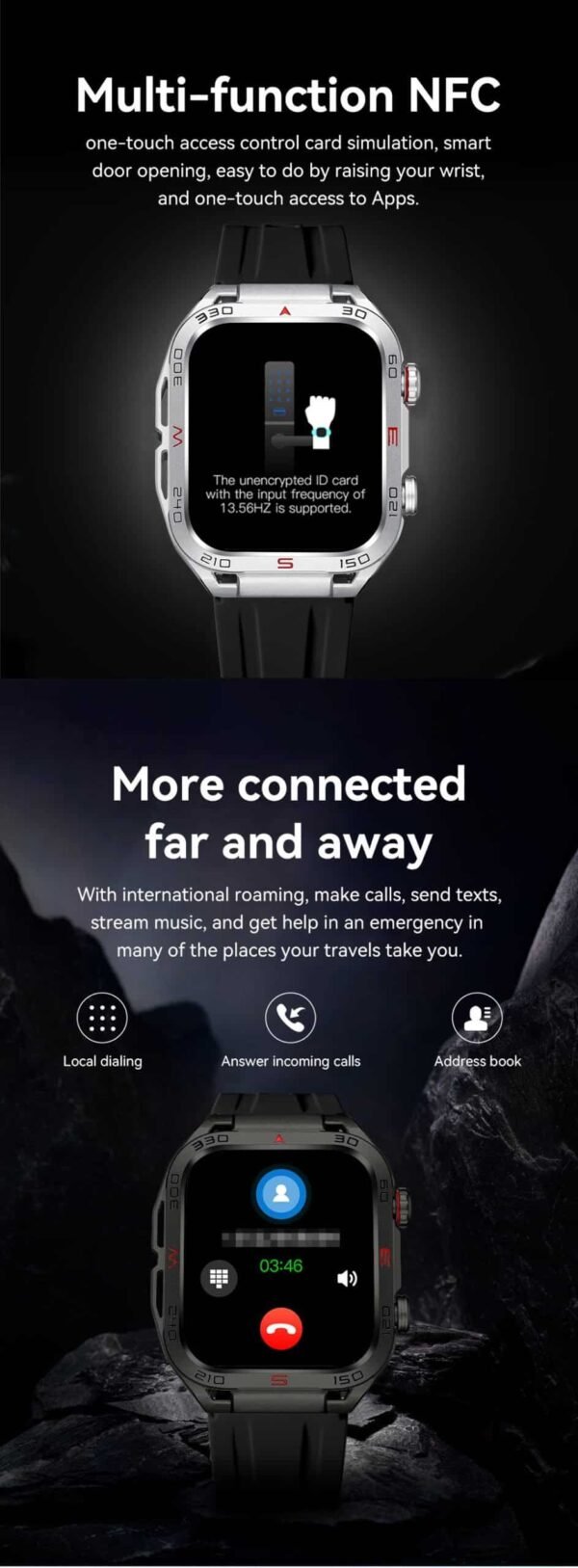 Hafta Bazaar by Naviforce NT11 Advanced FitPro Smartwatch featuring a sleek touchscreen display, fitness tracking sensors, and a modern sporty design.