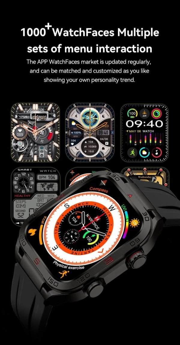 Hafta Bazaar by Naviforce NT11 Advanced FitPro Smartwatch featuring a sleek touchscreen display, fitness tracking sensors, and a modern sporty design.
