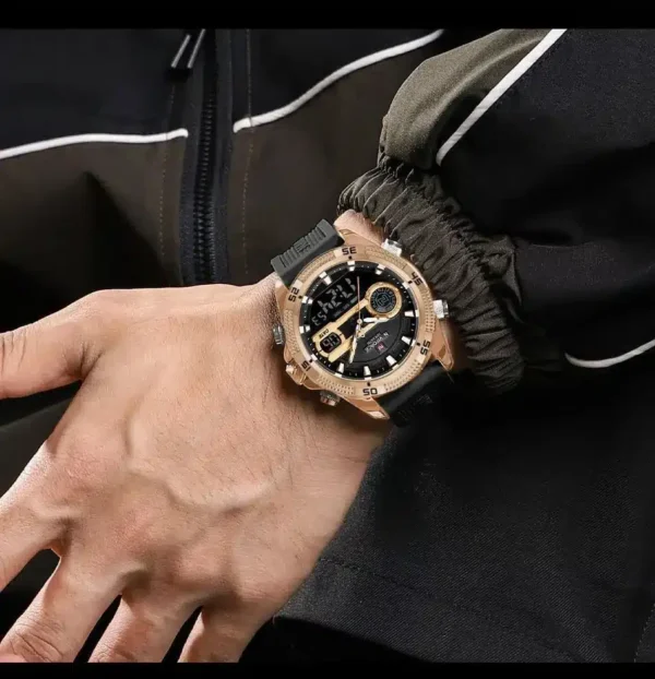 Hafta Bazaar by “Naviforce NF-9223 Dual Mastery men’s analog-digital multifunction watch.”