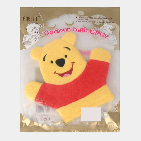Hafta Bazaar by “Soft cartoon bath gloves designed for gentle and fun baby and kids bathing.”