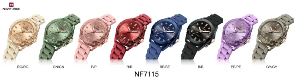 Hafta Bazaar by “Naviforce NF-7115 Elara elegant women’s wristwatch with minimalist dial.”
