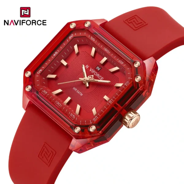 Hafta Bazaar by “Naviforce NF-7106 Square Essence women’s watch with elegant square dial.”