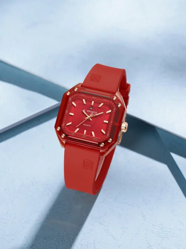Hafta Bazaar by “Naviforce NF-7106 Square Essence women’s watch with elegant square dial.”