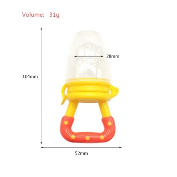 Hafta Bazaar by “Baby Fruit Pacifier made of soft silicone for safe feeding and teething.”