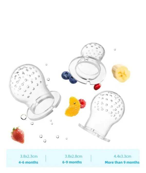 Hafta Bazaar by “Baby Fruit Pacifier made of soft silicone for safe feeding and teething.”