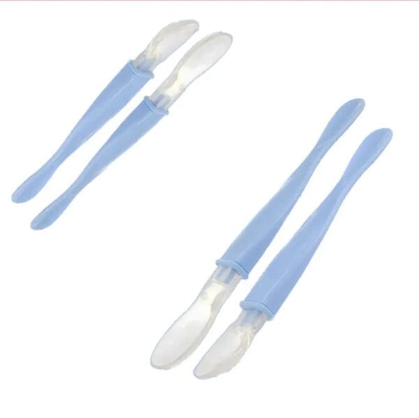 Hafta Bazaar by “DR GYM 2 pcs baby feeding spoon set with soft tips for safe infant feeding.”