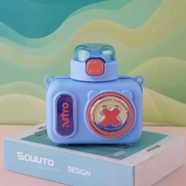 Hafta Bazaar by “Camera-shaped water bottle beaker designed for kids with a fun and playful look.”