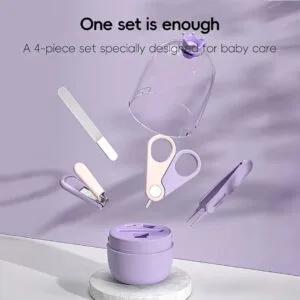 Hafta Bazaar by “Crown baby manicure set with nail cutter, scissors, and file for safe infant nail care.”