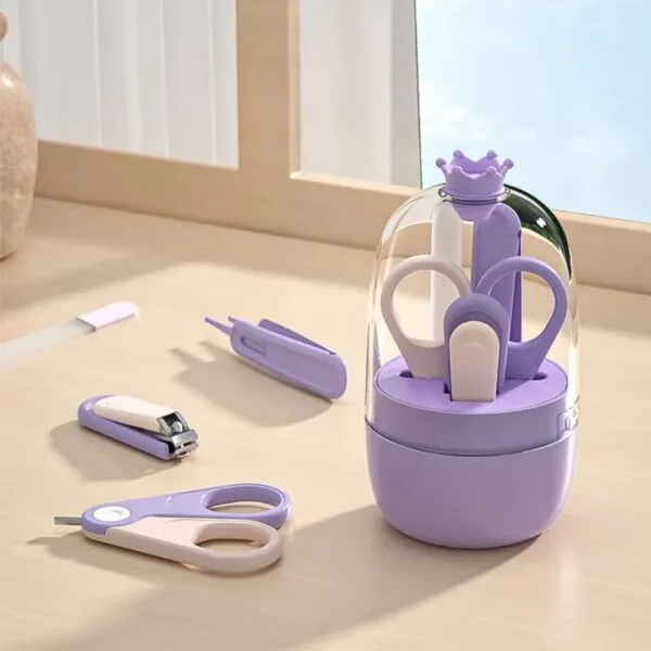 Hafta Bazaar by “Crown baby manicure set with nail cutter, scissors, and file for safe infant nail care.”