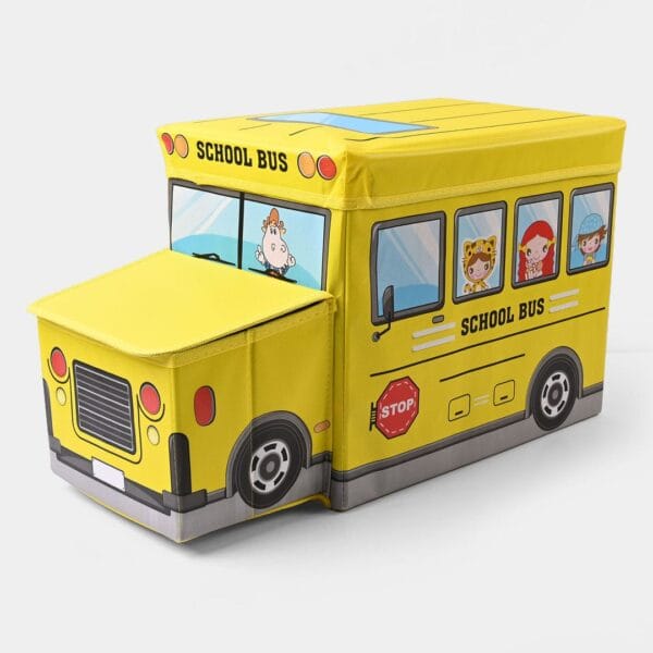 Hafta Bazaar by “Bus-shaped kids storage box for organizing toys and playroom items.”