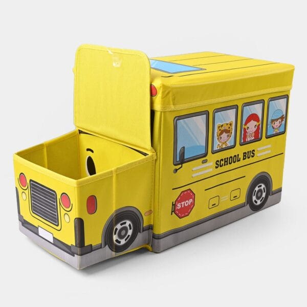 Hafta Bazaar by “Bus-shaped kids storage box for organizing toys and playroom items.”