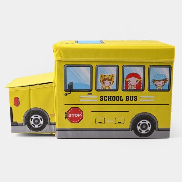 Hafta Bazaar by “Bus-shaped kids storage box for organizing toys and playroom items.”