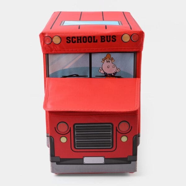 Hafta Bazaar by “Bus-shaped kids storage box for organizing toys and playroom items.”