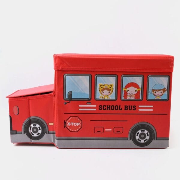 Hafta Bazaar by “Bus-shaped kids storage box for organizing toys and playroom items.”