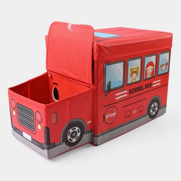 Hafta Bazaar by “Bus-shaped kids storage box for organizing toys and playroom items.”