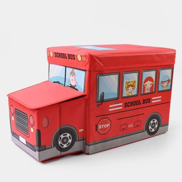 Hafta Bazaar by “Bus-shaped kids storage box for organizing toys and playroom items.”