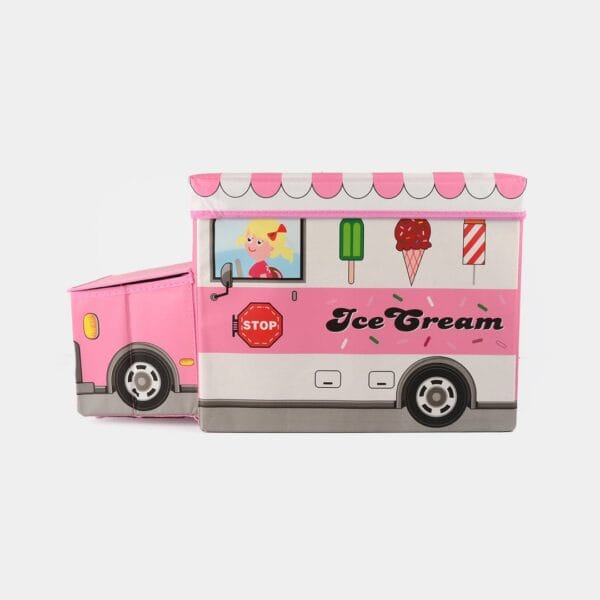 Hafta Bazaar by “Bus-shaped kids storage box for organizing toys and playroom items.”