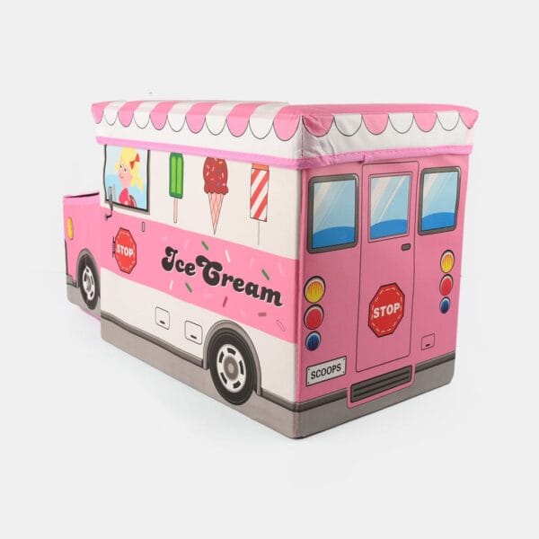 Hafta Bazaar by “Bus-shaped kids storage box for organizing toys and playroom items.”
