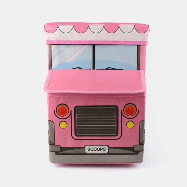 Hafta Bazaar by “Bus-shaped kids storage box for organizing toys and playroom items.”