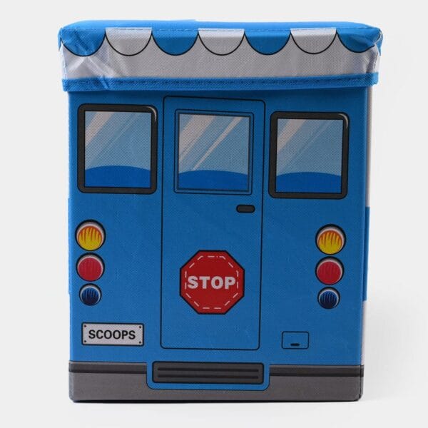 Hafta Bazaar by “Bus-shaped kids storage box for organizing toys and playroom items.”