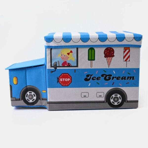 Hafta Bazaar by “Bus-shaped kids storage box for organizing toys and playroom items.”