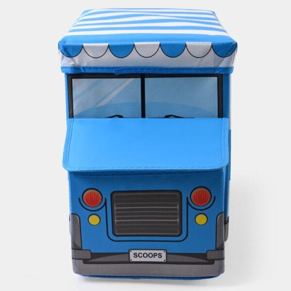 Hafta Bazaar by “Bus-shaped kids storage box for organizing toys and playroom items.”