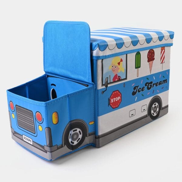 Hafta Bazaar by “Bus-shaped kids storage box for organizing toys and playroom items.”