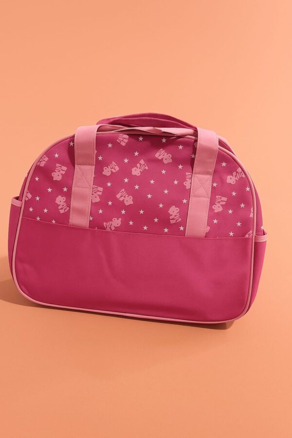 Hafta Bazaar by “Pink welcome baby diaper shoulder bag with matching changing mat for baby care on the go.”