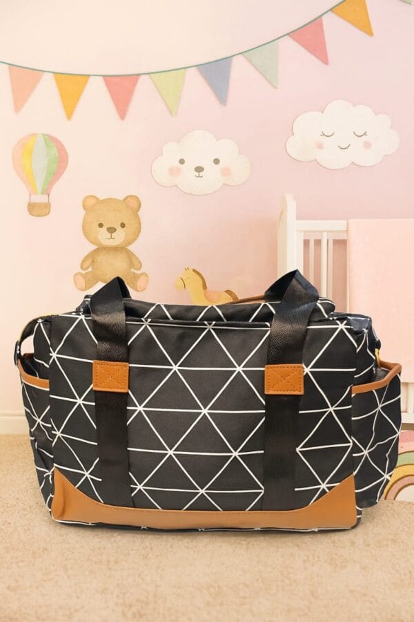 Hafta Bazaar by “Declit premium baby diaper shoulder bag with multiple pockets and compartments for organized travel.”