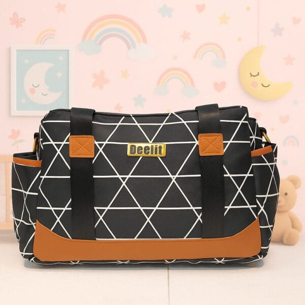 Hafta Bazaar by “Declit premium baby diaper shoulder bag with multiple pockets and compartments for organized travel.”