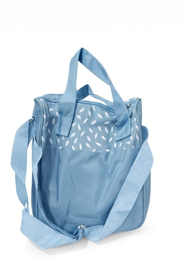 Hafta Bazaar by “Welcome Baby pink small diaper bag with cute teddy embroidery, ideal for carrying baby essentials.”