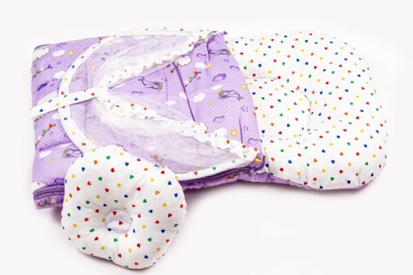 Hafta Bazaar by “Soft baby carry nest with breathable mosquito net providing safe, comfortable, and insect-free sleep for newborns.”