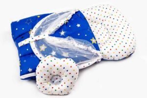 Hafta Bazaar by “Soft baby carry nest with breathable mosquito net providing safe, comfortable, and insect-free sleep for newborns.”