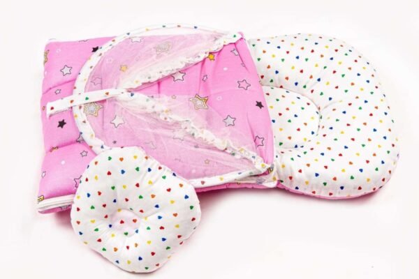 Hafta Bazaar by “Soft baby carry nest with breathable mosquito net providing safe, comfortable, and insect-free sleep for newborns.”