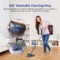 hafta bazaar by Triangle twist mop with microfiber pad for corner and floor cleaning.