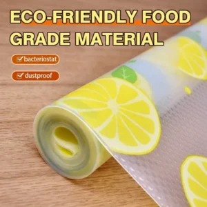 Hafta Bazaar By Printed fridge mat roll 45×150cm waterproof refrigerator shelf liner.