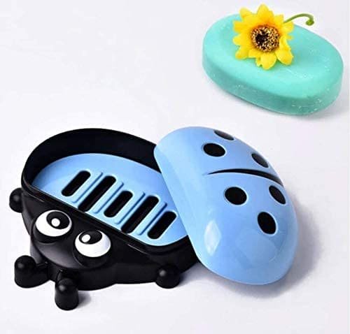 hafta bazaar by Ladybug-shaped soap dish designed to hold and drain bar soap.