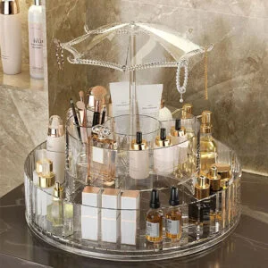 360° Rotating new Umbrella Make-up Organizer