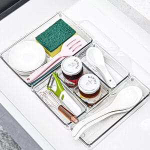 4pcs Acrylic Drawer Organizer
