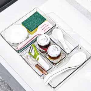 4pcs Acrylic Drawer Organizer