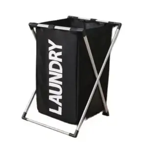 Foldable Waterproof Laundry Basket with Aluminium Frame