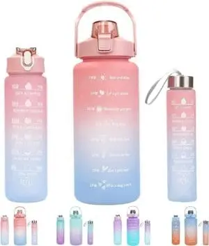 Pack of 3 Transparent Bottle