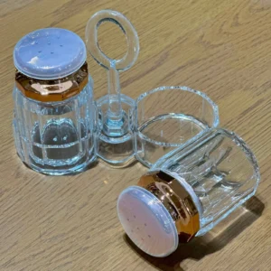 Salt N Pepper with Stand (Glass)